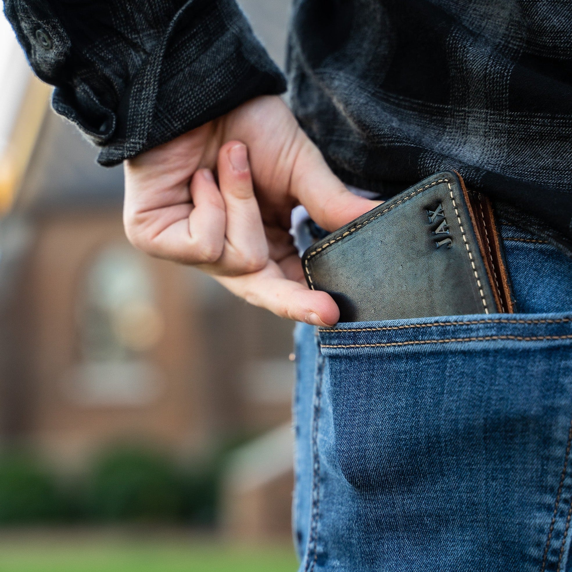 Fine leather bifold wallet from Holtz Leather Co