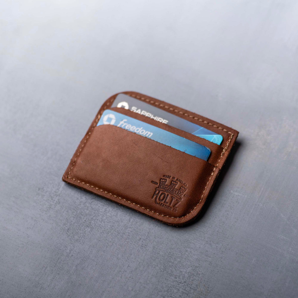 The Clark Personalized Fine Leather Front Pocket Wallet