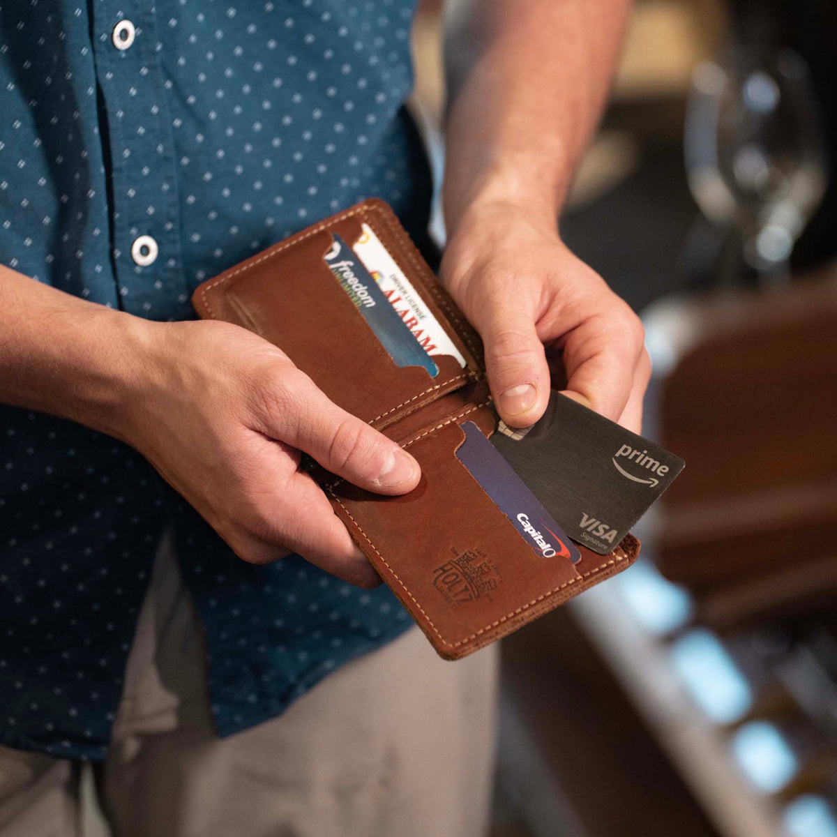 The Slim Dixie Fine Leather BiFold Wallet