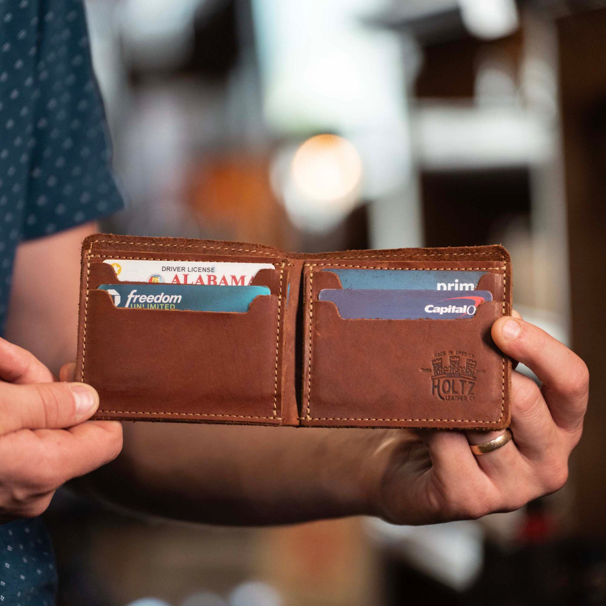 The Slim Dixie Fine Leather BiFold Wallet