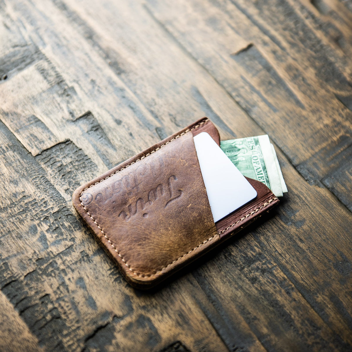 The Colossus of Clout - Triple Pocket Vintage Baseball Glove Front Pocket Wallet